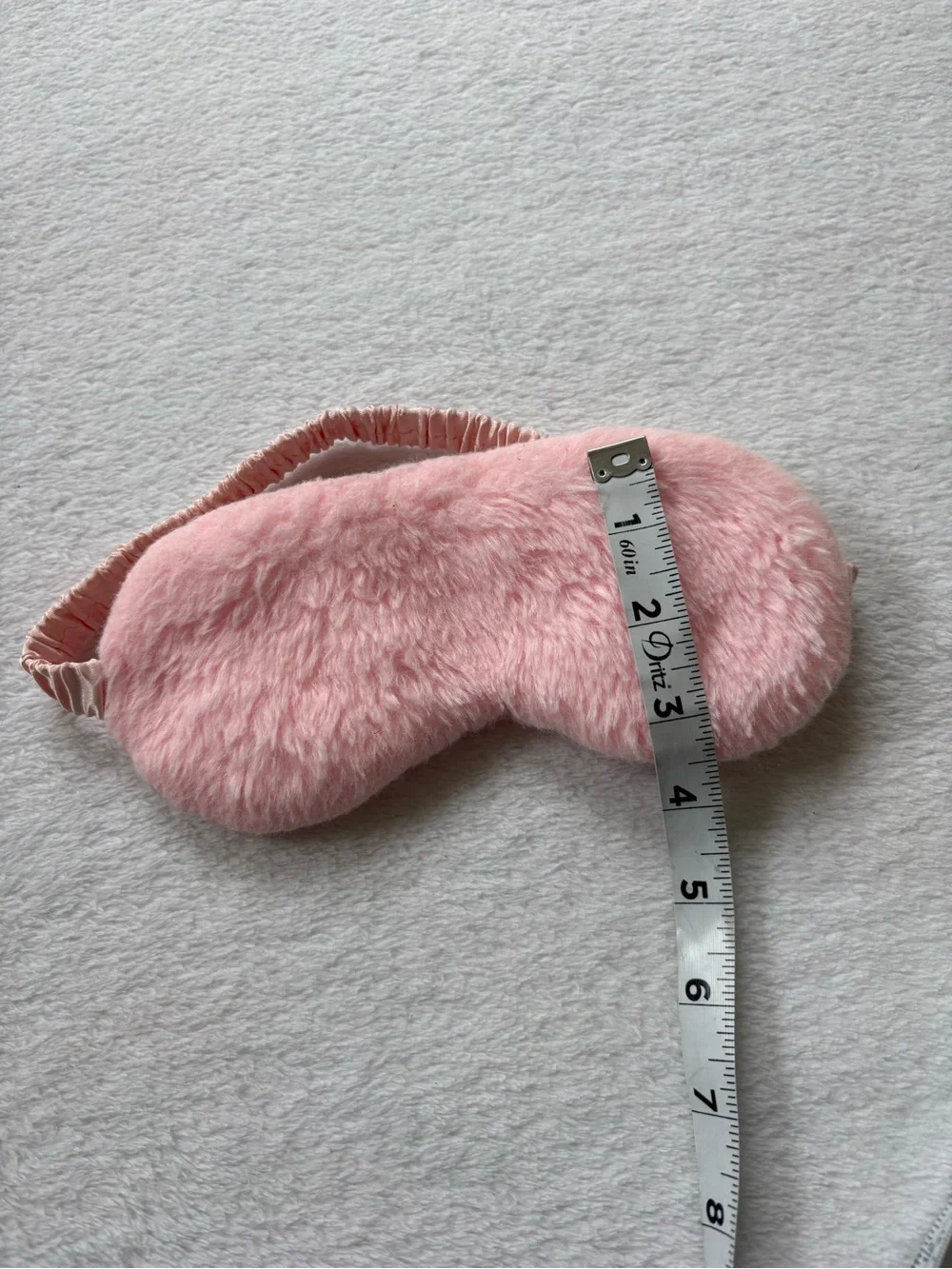 Plush Pink Faux Fur Sleep Mask